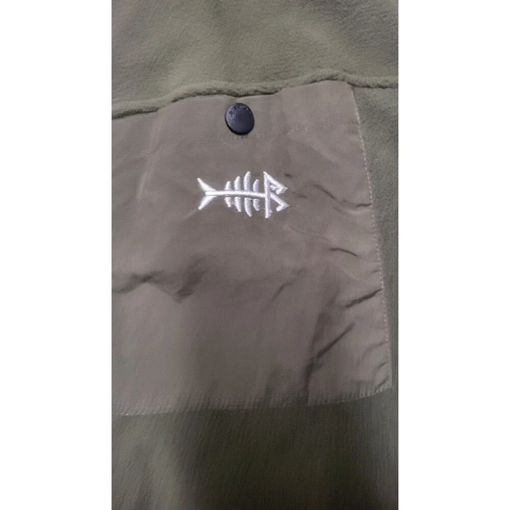 BassDash Men's Fleece Jacket 1/4 Zip Olive Green 2XL NWT USA Seller